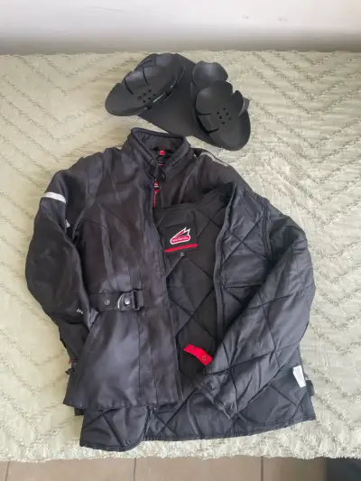 Chaqueta de moto talla xs negra - miniatura 5