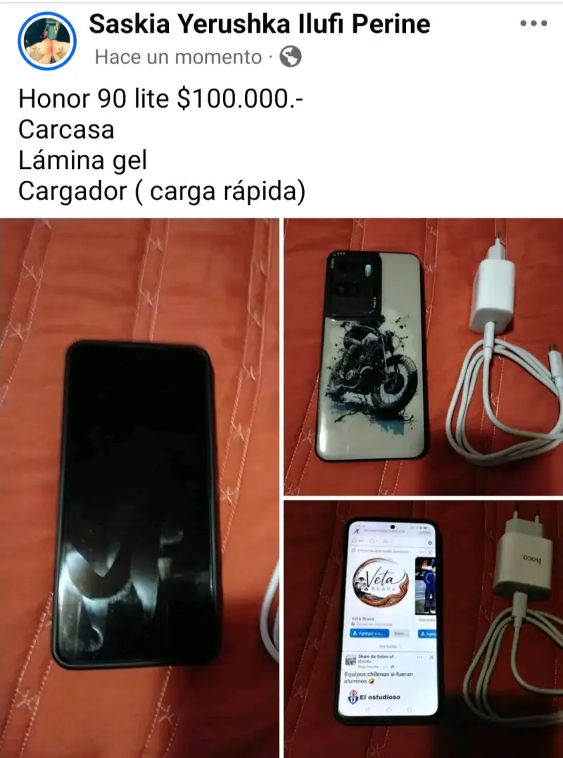 Smartphone Honor 90 Lite con accesorios