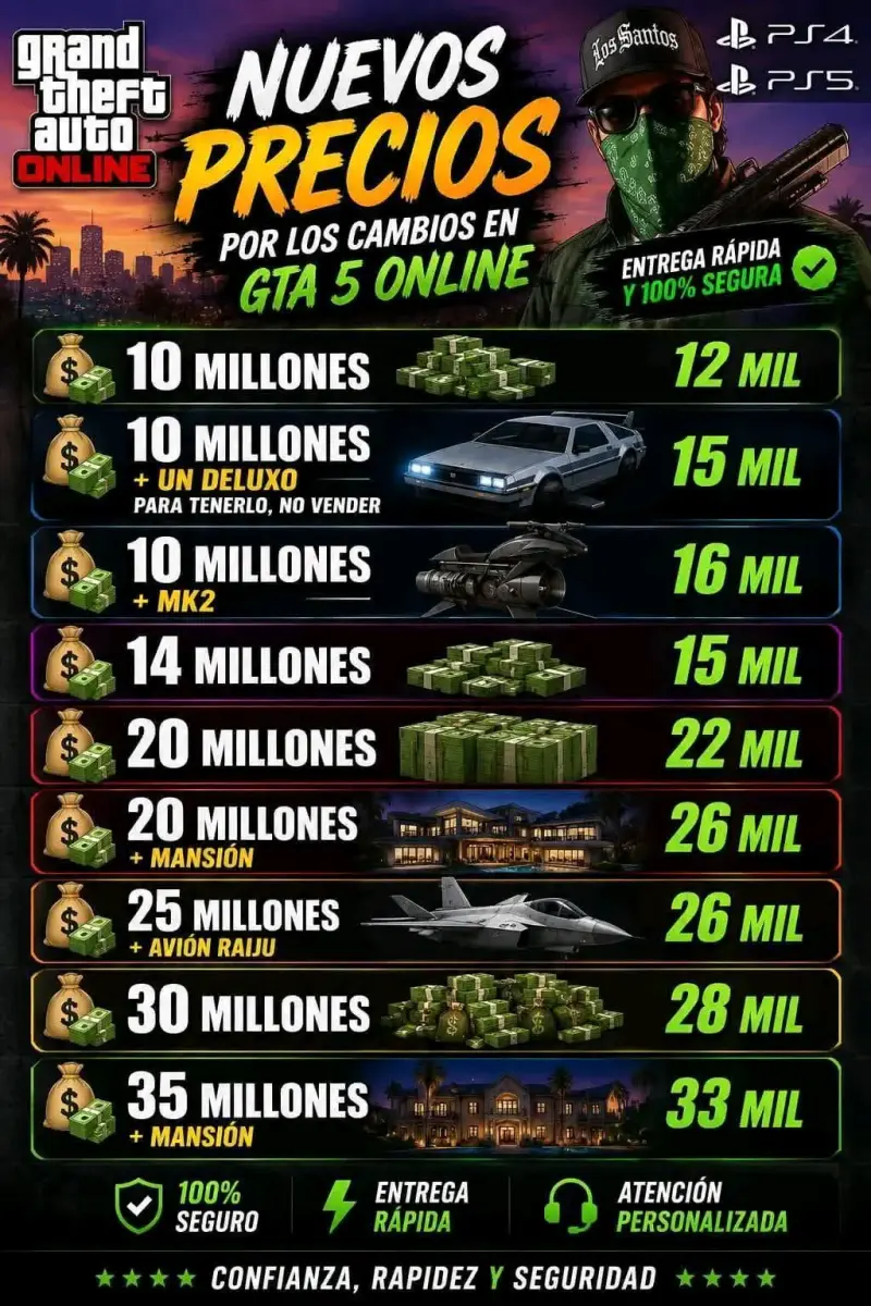 GTAV ONLINE MILLONES PS4 Y PS5 - 1