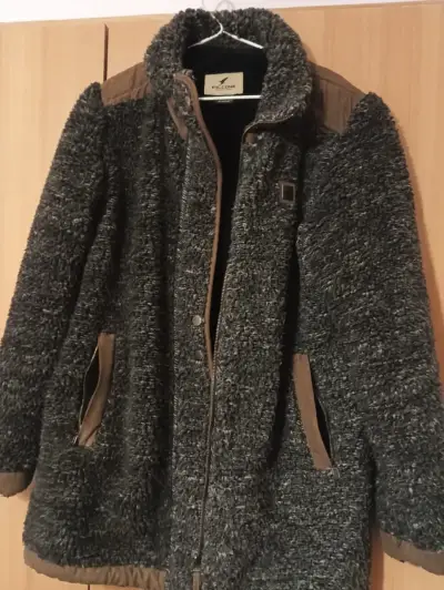 Chaqueta de lana Polo Club gris con cierre - miniatura 2
