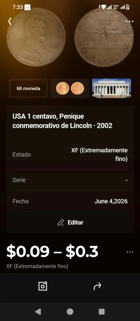 Moneda chilena de 1 peso 1953 - 5