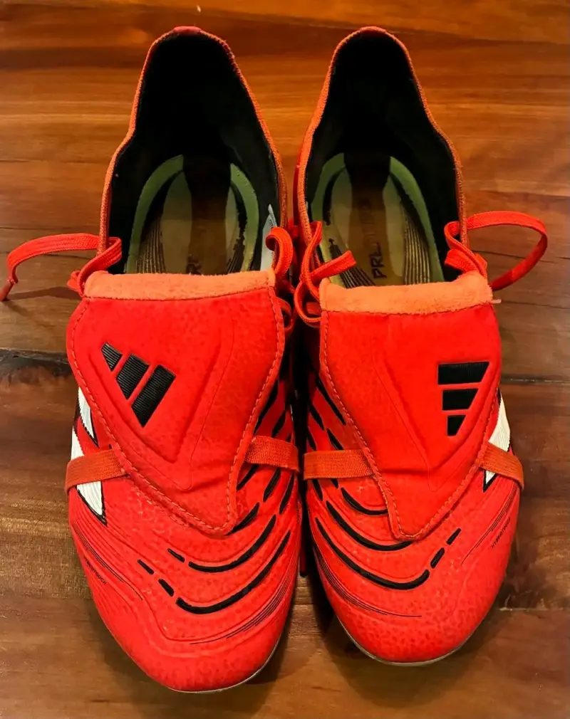 Zapatos de fútbol Adidas Predator profesiona rojos - 2