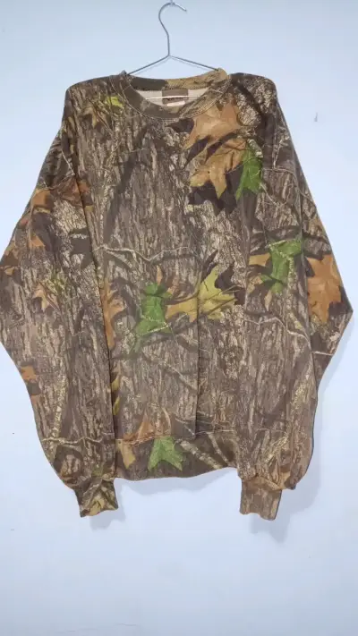 Polerón tipo realtree camuflado de caza unisex - miniatura 1