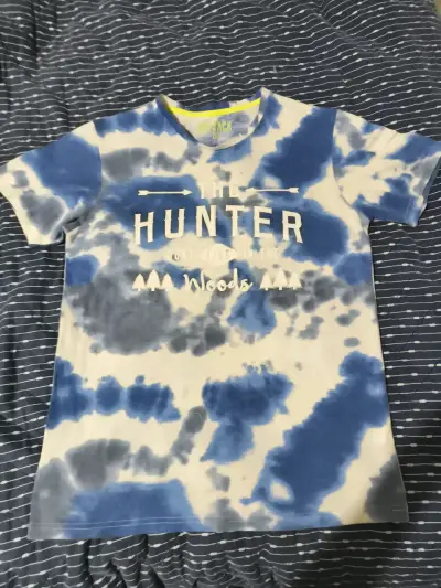 Polera tie-dye azul y blanca - miniatura 1