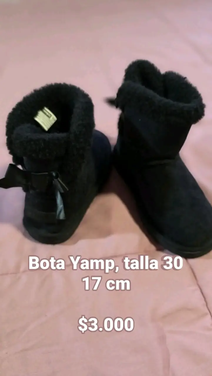 Botas negras Yamp talla 30 para niños