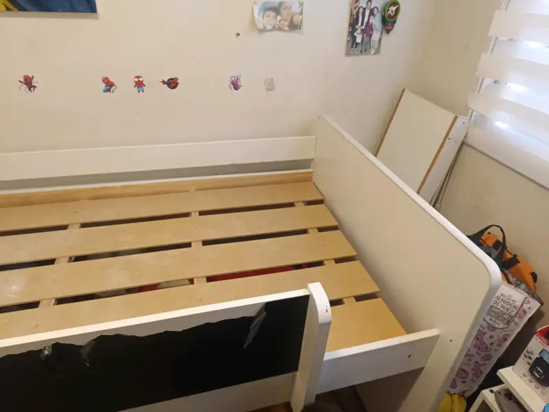 Cama infantil con tobogán blanco Kidscool - 3