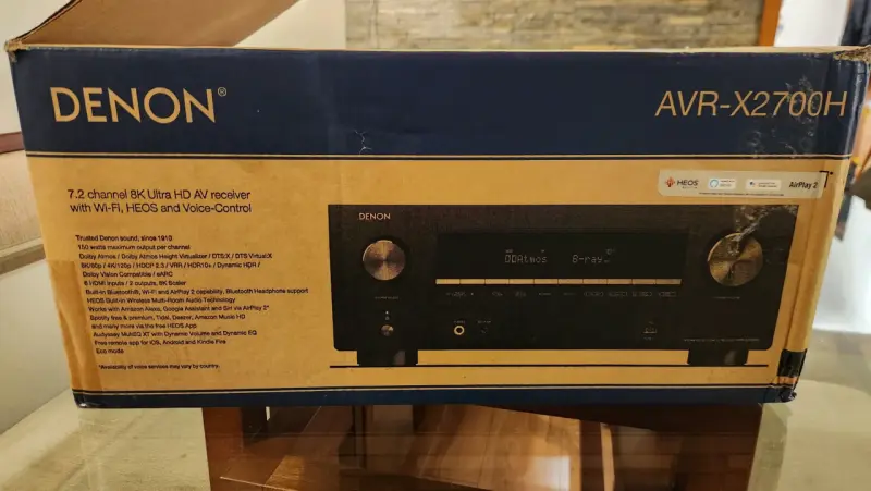 Receptor AV Denon AVR-X2700H 8K Ultra HD - 1
