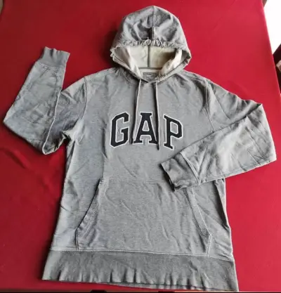 Polerón con capucha GAP gris melange - miniatura 1