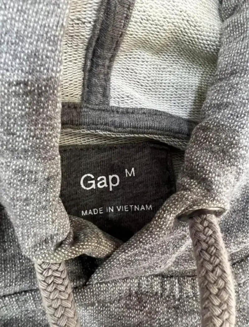 Polerón con capucha GAP gris melange - 3