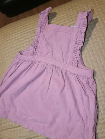 Vestido de niña rosado con tirantes 18 meses - miniatura 1