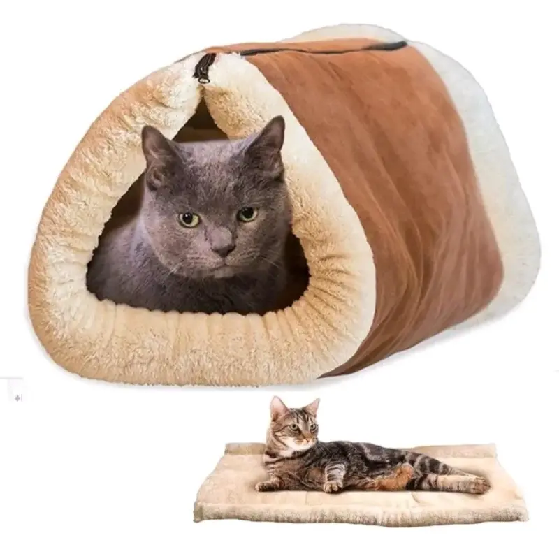 Cama Cueva para gato de felpa suave - 3