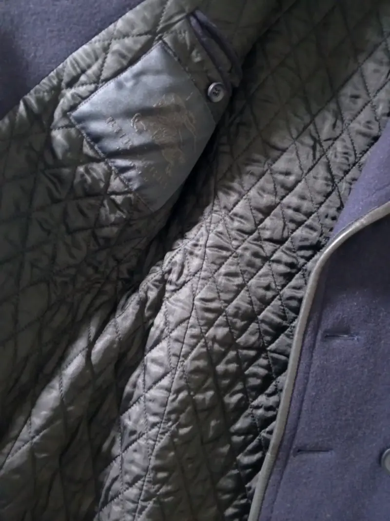 Abrigo azul marino burberry - 4