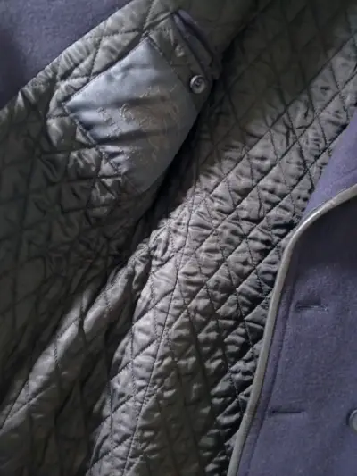 Abrigo azul marino burberry - miniatura 4