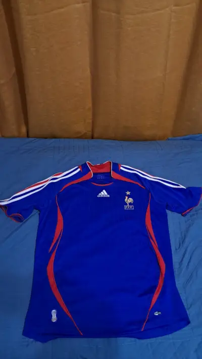 Camiseta Adidas selección Francia azul - miniatura 1