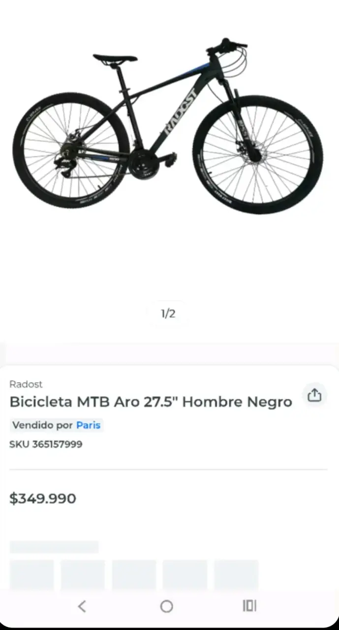 Bicicleta montaña Radost negra - 4