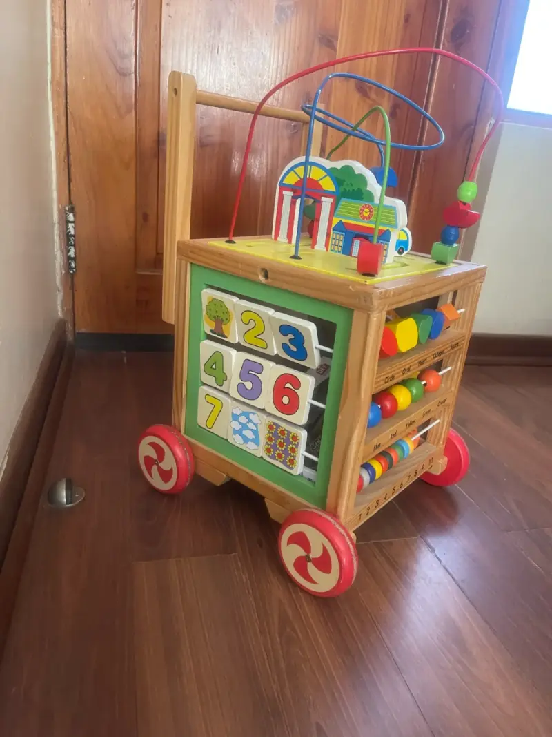 Carrito de madera didáctico para niños - 3