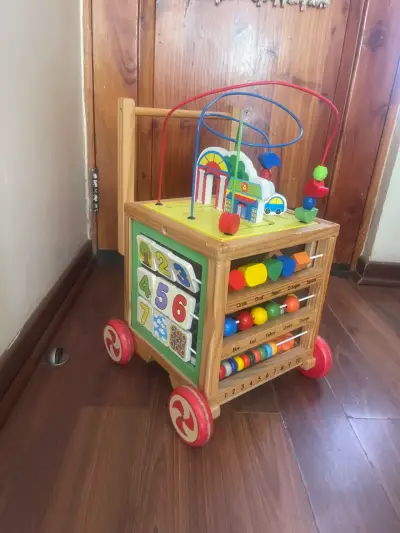 Carrito de madera didáctico para niños - miniatura 4