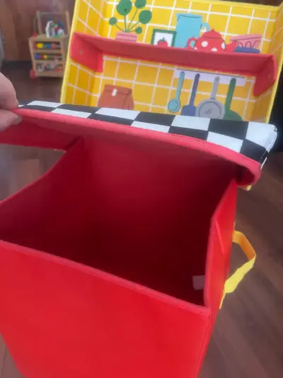 Cocina de juguete plegable para niños - miniatura 2