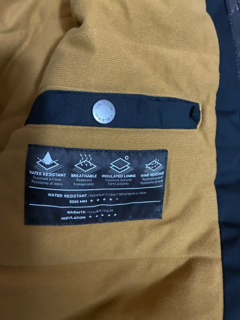 Chaqueta Volcom negra con capucha Volcom XL - 5