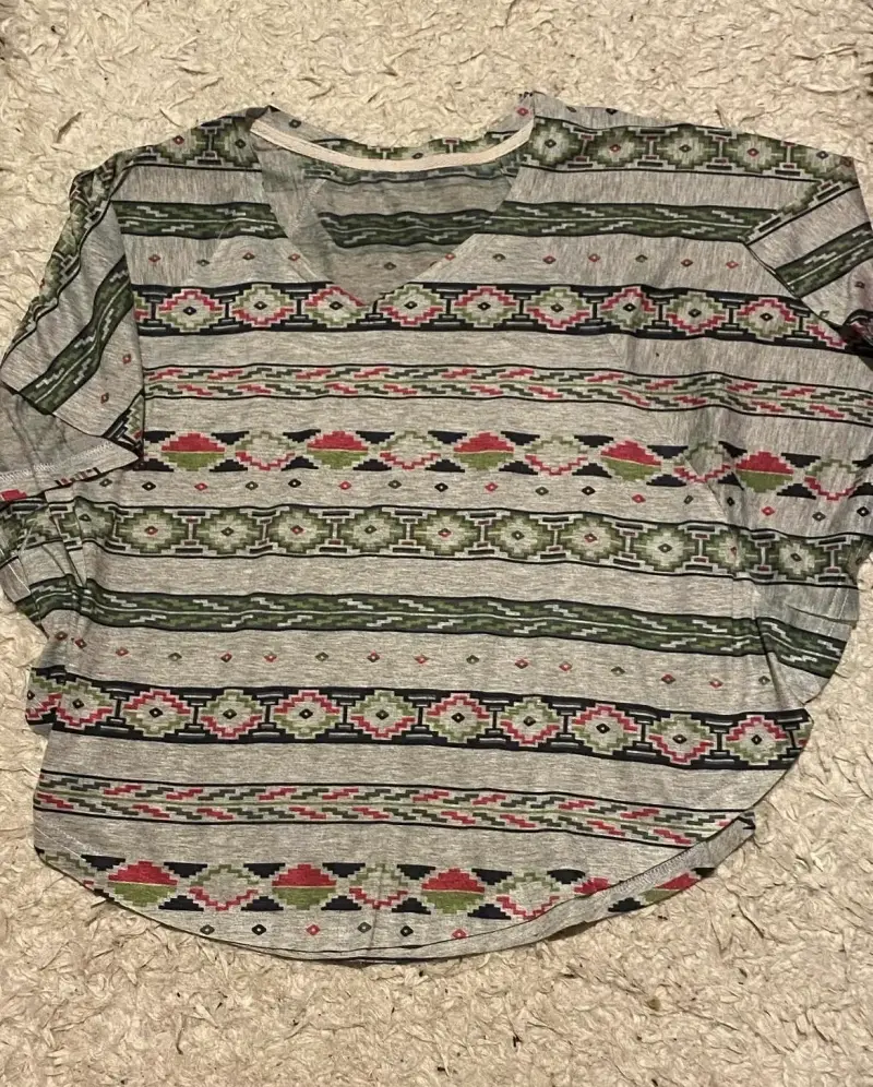 Polera estampada étnica multicolor - 2