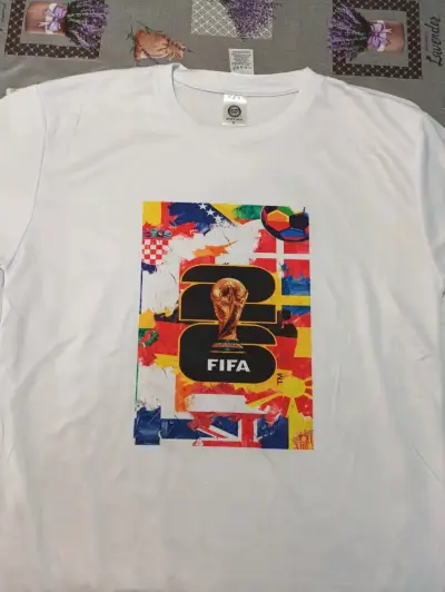 Polera FIFA 2026 blanca estampada - miniatura 1