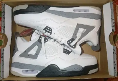Jordan retro 4 White Cement - miniatura 6