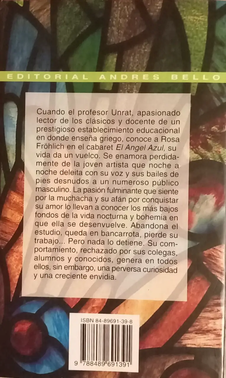 Libro 'El Ángel Azul' de Heinrich Mann - 2