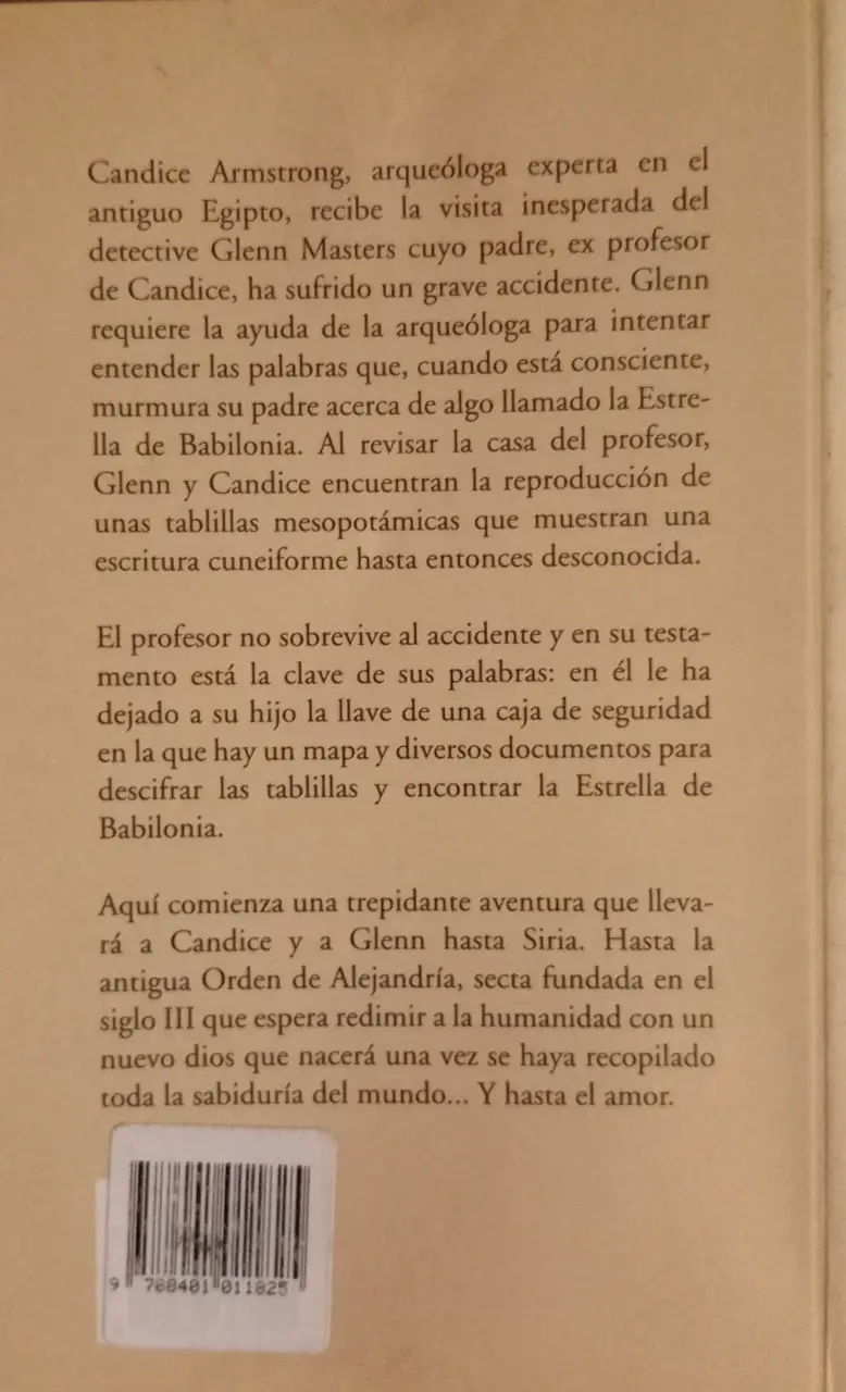 Libro 'La Estrella de Babilonia' de Barbara Wood - 2