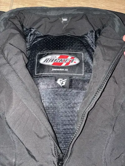 Chaqueta de moto negra mujer S - miniatura 2