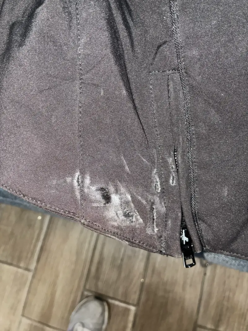 Chaqueta de moto negra mujer S - 3