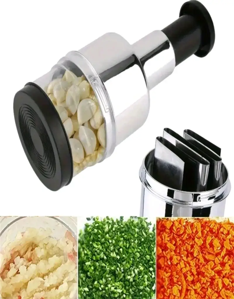 Picadora manual de alimentos de acero inoxidable