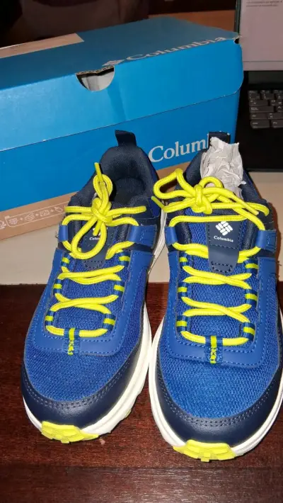 Zapatillas deportivas Columbia azul y amarillo - miniatura 1