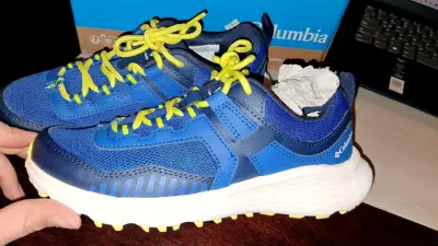 Zapatillas deportivas Columbia azul y amarillo - miniatura 3