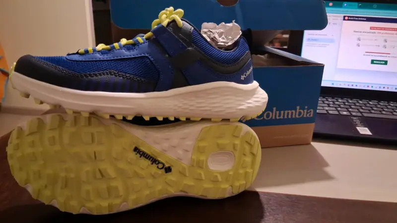 Zapatillas deportivas Columbia azul y amarillo - 4