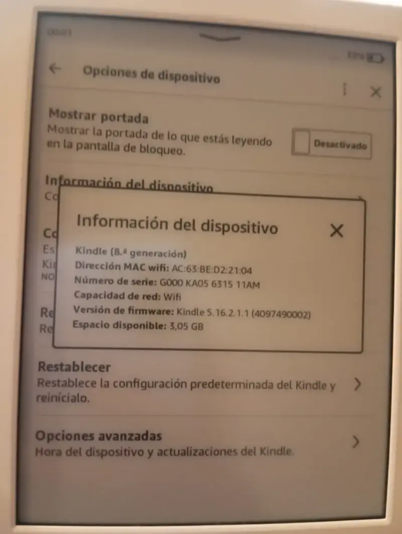 Amazon Kindle 8.ª Generación (Wi-Fi) - Color Blanc - 1