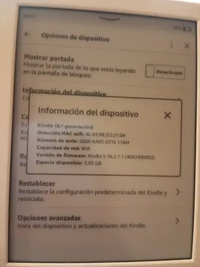Amazon Kindle 8.ª Generación (Wi-Fi) - Color Blanc - miniatura 1