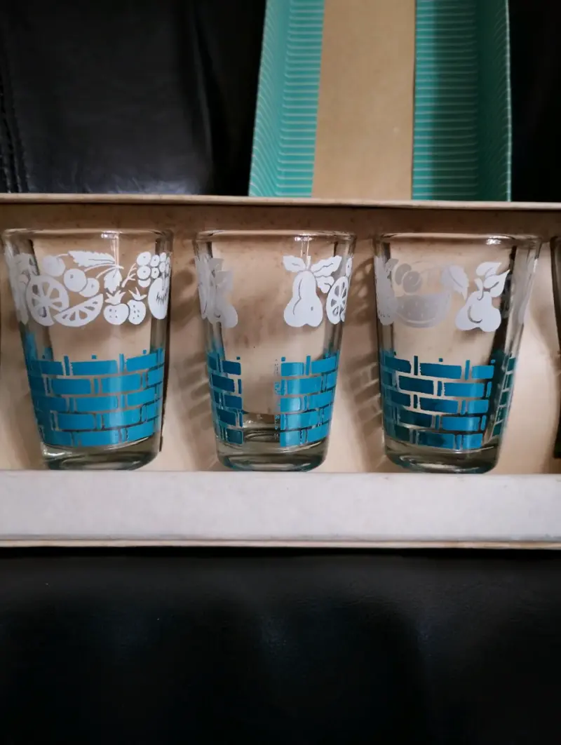 Set de vasos antiguos videcor nacionales - 2
