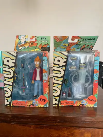 Figuras de colección Futurama Fry y Bender - miniatura 1