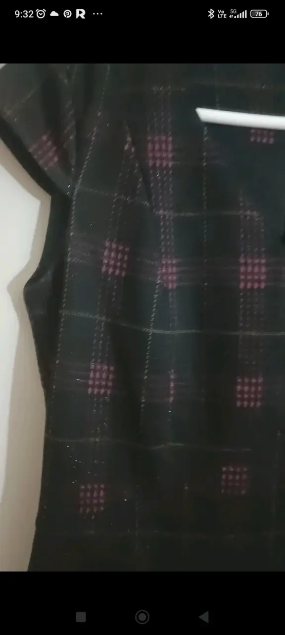 Vestido Nuevo, a cuadros negro y rojo talla 36 - 2