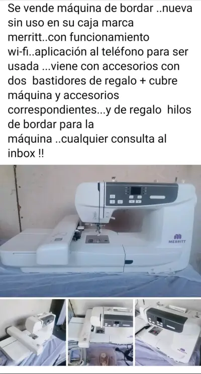 Máquina de bordar Merritt nueva con Wi-Fi - miniatura 1