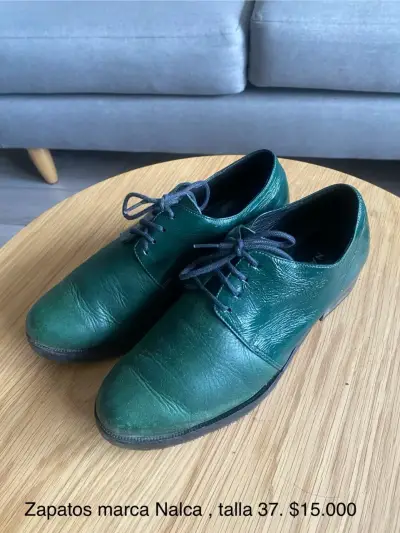 Zapatos verdes de cuero Nalca talla 37 - miniatura 1