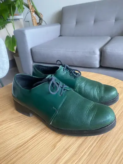 Zapatos verdes de cuero Nalca talla 37 - miniatura 2