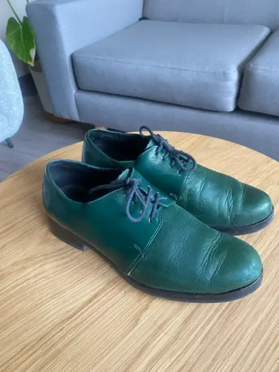 Zapatos verdes de cuero Nalca talla 37 - miniatura 4