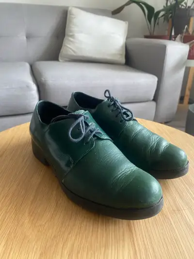 Zapatos verdes de cuero Nalca talla 37 - miniatura 5