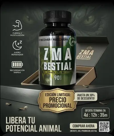 Suplemento ZMA Bestial 90 cápsulas - miniatura 1