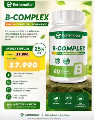 Suplemento ExtremoSur B-Complex - miniatura 1