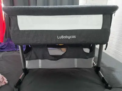 Cuna colecho LuBabycas gris con almacenamiento - miniatura 1