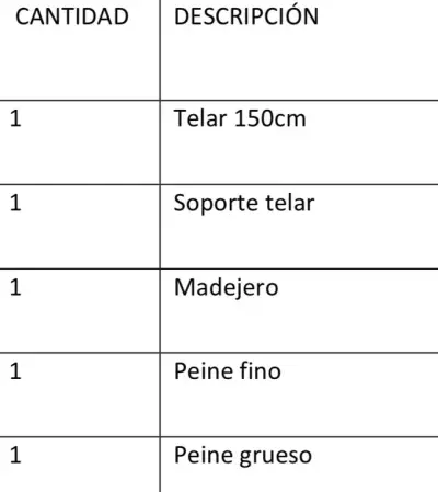 Kit de telar completo 150cm - miniatura 1