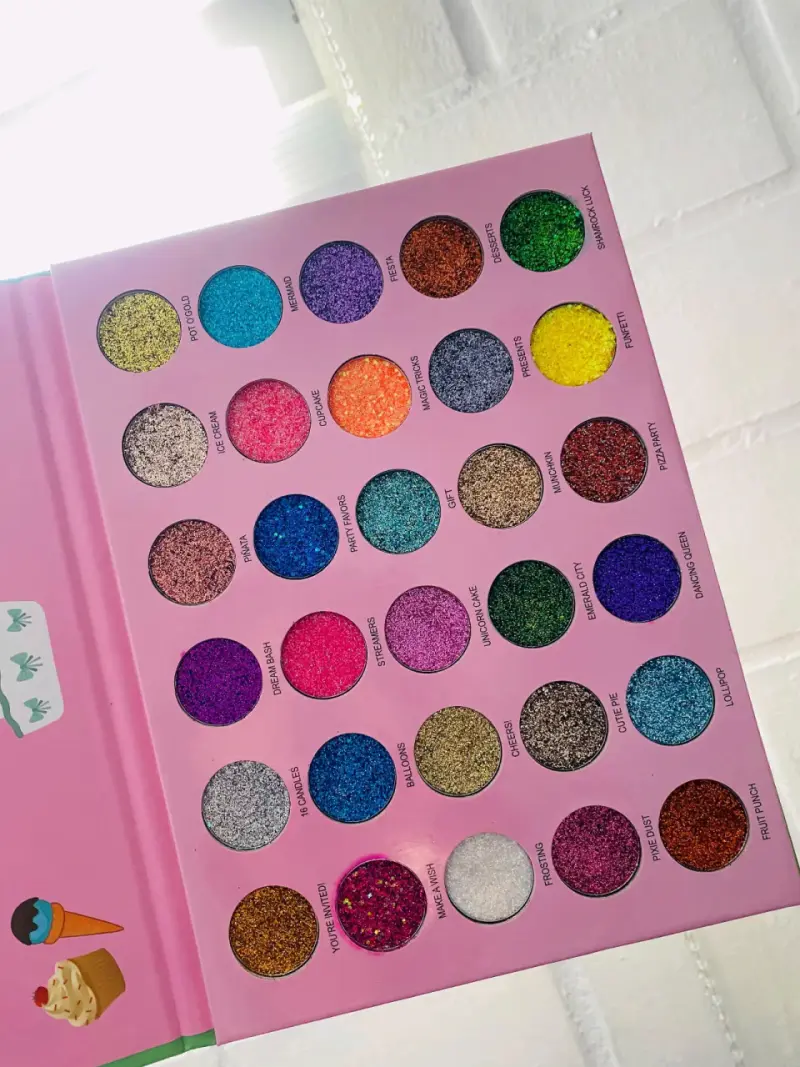 Paleta de sombras glitter unicornio - 4