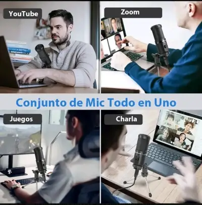 Micrófono USB Maono con trípode - miniatura 3